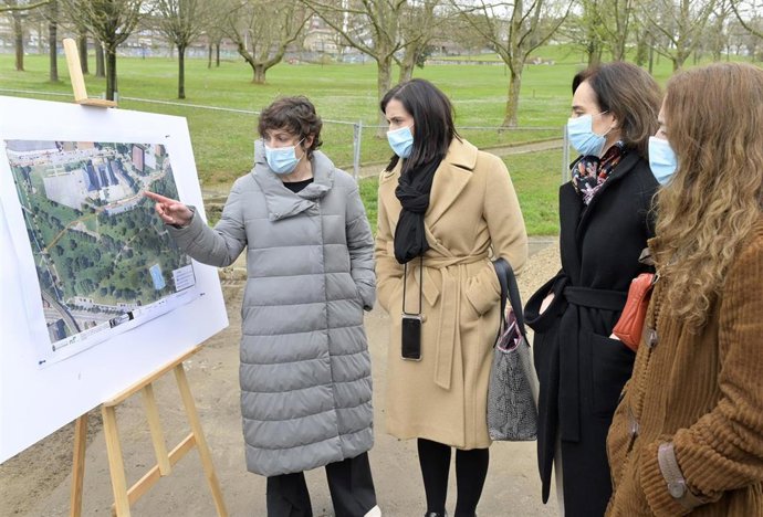 Visita a las obras de saneamiento en el Parque Doctor Morales