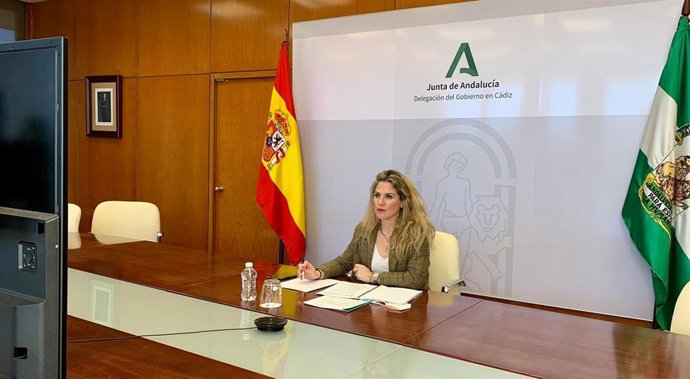 Ana Mestre en la reunión por la fiebre del Nilo