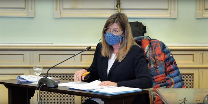 La consellera de Salud, Patricia Gómez, durante su comparecencia parlamentaria.