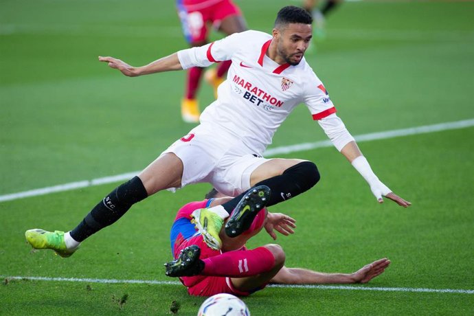 Youssef En-Nesyri, autor del 1-0 en el Sevilla-Elche