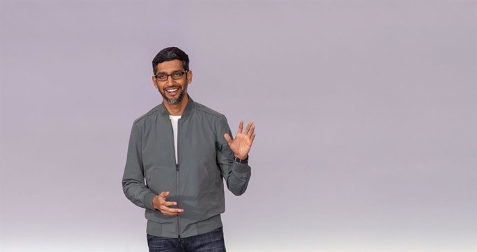 Archivo - FILED - 07 May 2019, US, Mountain View: Google CEO Sundar Pichai speaks during the annual Google I/O developer conference. CEO of Google and Alphabet Sundar Pichai is convinced that AI must be regulated in order to prevent the potential negati