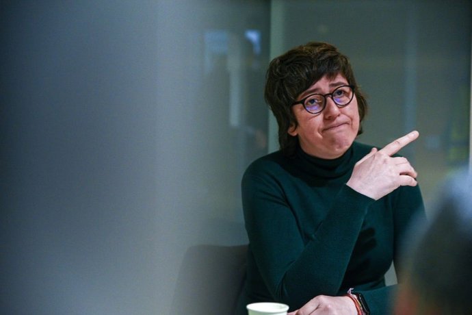 La coordinadora de Podem, Pilar Lima, en una entrevista con Europa Press