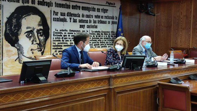 El presidente de la Fecai, Mariano Hernández, en la ponencia del Senado sobre territorios extrapeninsulares