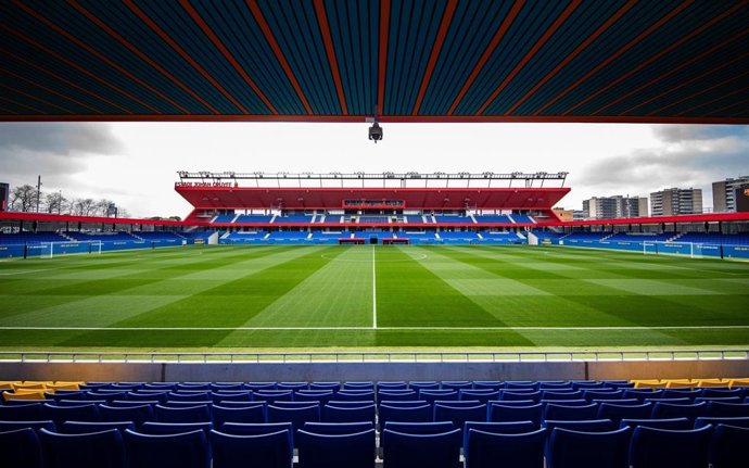 Estadi Johan Cruyff, del FC Barcelona, en la Ciutat Esportiva Joan Gamper