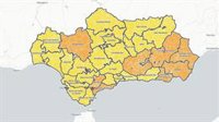 Andalucía registra desde este viernes 575 municipios en alerta Covid nivel 2, 222 en nivel 3 y 8 en nivel 4 grado 2