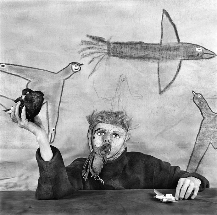 Fotografía de Roger Ballen expuesta en la segunda edición del Festival Lumínic