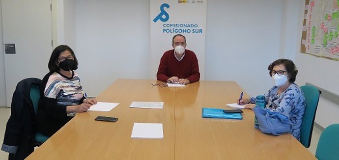 El comisionado del Polígono Sur de Sevilla, Jaime Bretón, con la Plataforma 'Nosotros También Somos Sevilla'