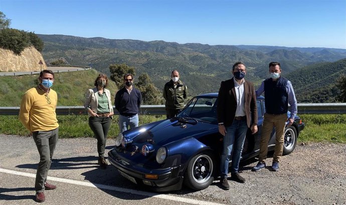 El delegado de Desarrollo Sostenible de la Junta de Andalucía en Córdoba, Giuseppe Aloisio, en la presentación del 38 Rallye Internacional Sierra Morena.