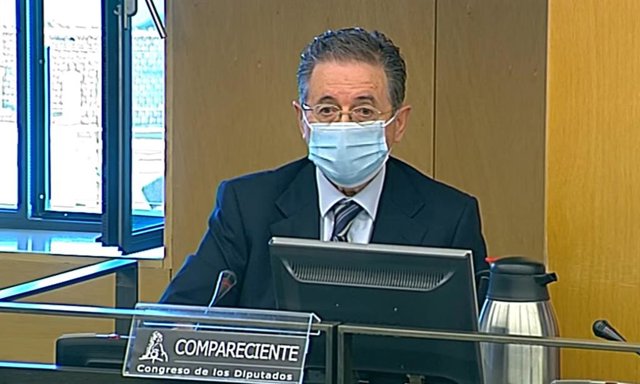 El director del Gabinete de Coordinación y Estudios de la Secretaría de Estado de Seguridad, José Antonio Rodríguez, durante su intervención en la comisión Kitchen del Congreso