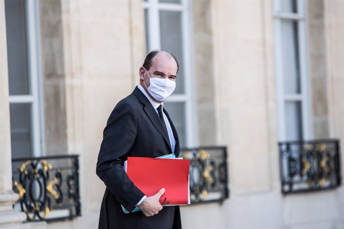 24 February 2021, France, Paris: French Prime Minister Jean Castex leaves the Council of Ministers after a meeting. Photo: Sadak Souici/Le Pictorium Agency via ZUMA/dpa
