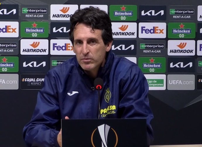 Unai Emery en rueda de prensa