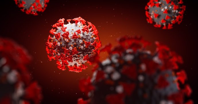 Ilustración 3D del coronavirus
