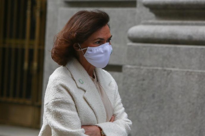 La vicepresidenta primera y ministra de la Presidencia, Relaciones con las Cortes y Memoria Democrática, Carmen Calvo