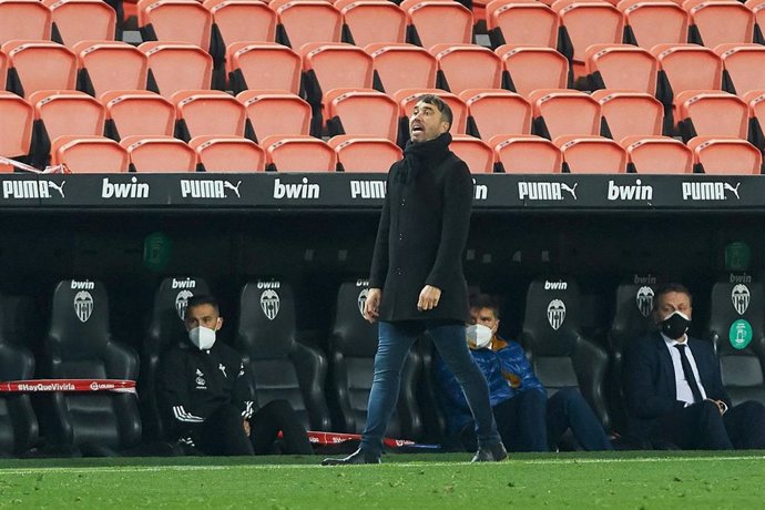 El entrenador del RC Celta, Eduardo 'Chacho' Coudet