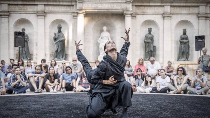 Un espectáculo del festival de danza Sismgraf de Olot (Girona).