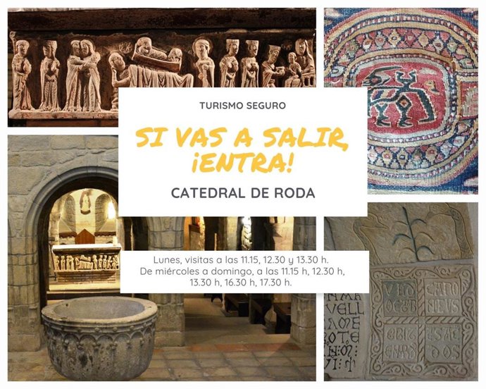 El Museo Diocesano y las catedrales de Roda y Barbastro lanzan la campaña 'Si vas a salir, entra'.