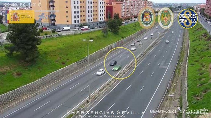 El vehículo de la joven investigada