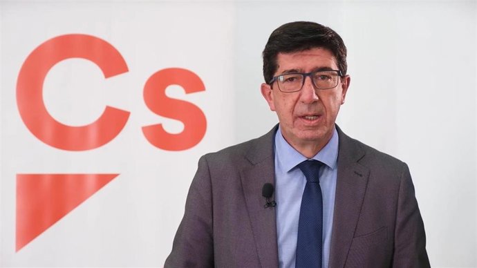 Juan Marín en una declaración pública este sábado.