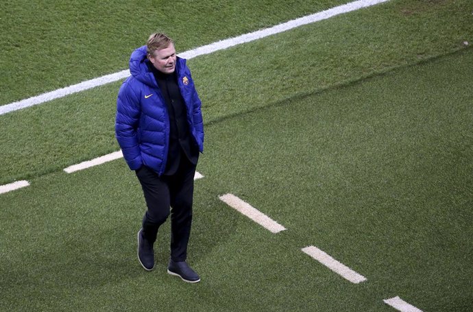 Coach of FC Barcelona Ronald Koeman during the UEFA Champions League, round of 16, 2nd leg football match between Paris Saint-Germain (PSG) and FC Barcelona (Barca) on March 10, 2021 at Parc des Princes stadium in Paris, France - Photo Jean Catuffe / DP
