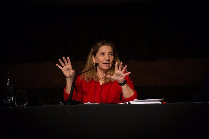 Archivo - Arxivo - La presidenta de l'Acadmia del Cinema Catalá, Isona Passola, intervé durant la presentació dels XIII Premis Gaudí i el balan del cinema catal de 2020, a Barcelona, Catalunya (Espanya), a 16 de desembre de 2020