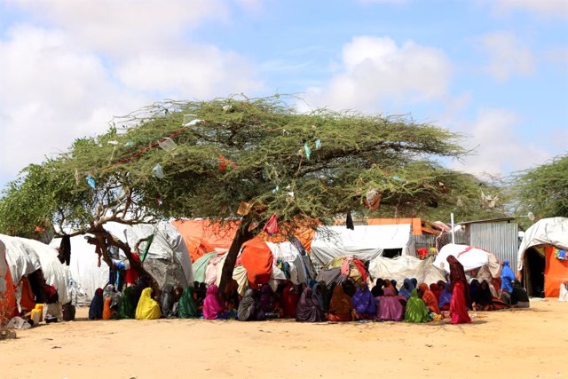 Archivo - Desplazados internos en Somalia