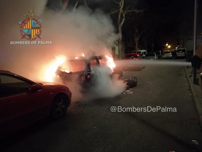 Incendio en un vehículo en Son Gotleu.