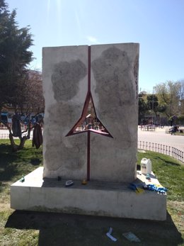Monumento a las Brigadas Internacionales instalado en Vicálvaro