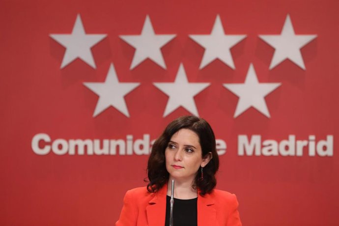 La presidenta de la Comunidad de Madrid, Isabel Díaz Ayuso