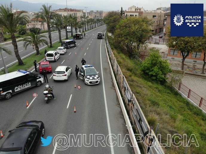 Control de la Policía Local de Murcia