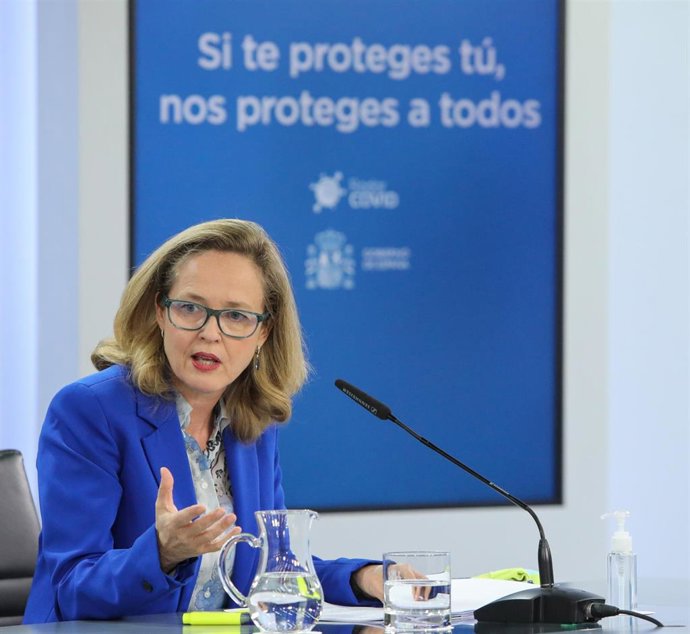 La vicepresidenta tercera y ministra de Asuntos Económicos y Transformación Digital, Nadia Calviño.