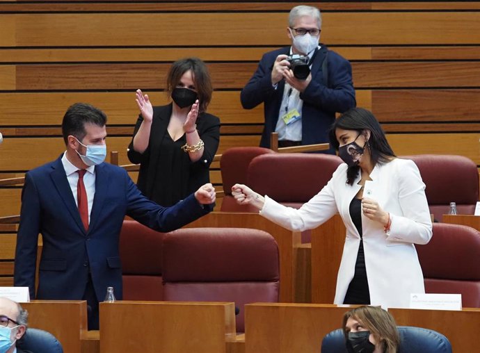 El PSOE durante el debate de la moción de censura