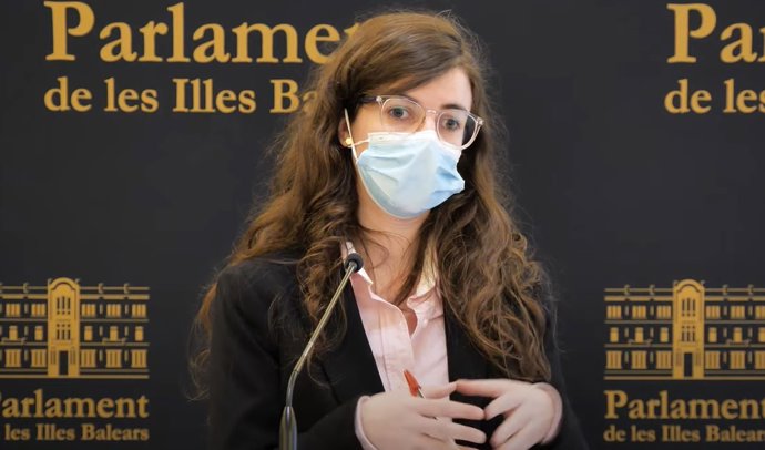 La portavoz adjunta de Unidas Podemos en el Parlament, Esperanza Sans.