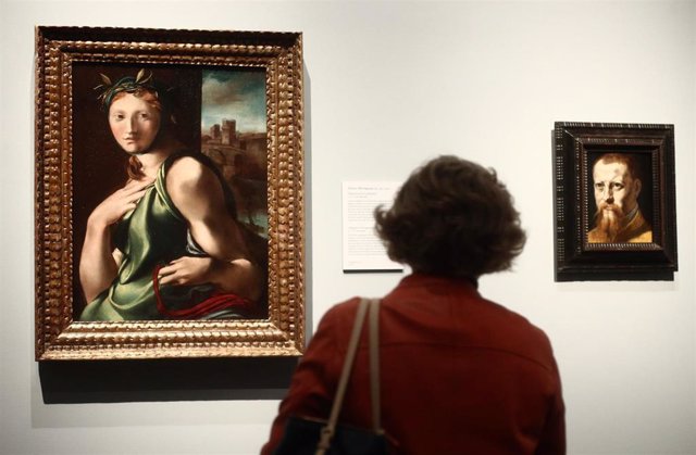 Algunas de las obras que componen la exposición "El legado de Carmen Sánchez. La última lección", en el Museo del Prado, Madrid, (España), a 22 de marzo de 2021. 