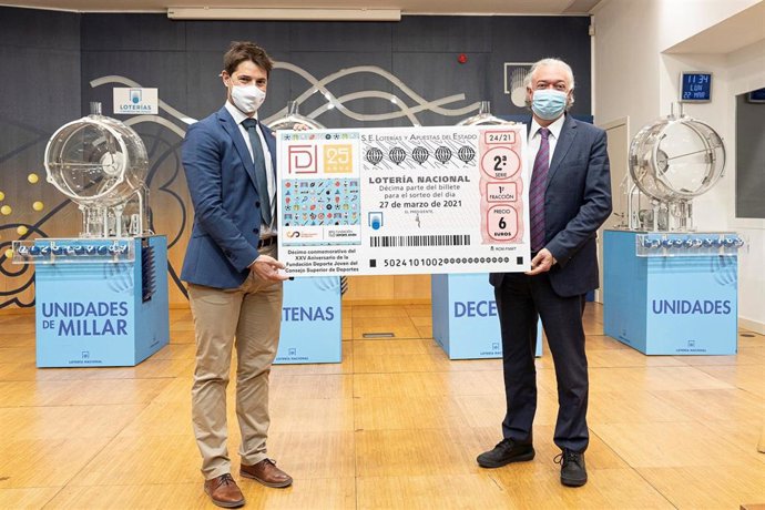 El 25 aniversario de la Fundación Deporte Joven, protagonista del décimo de Lotería Nacional de este sábado.