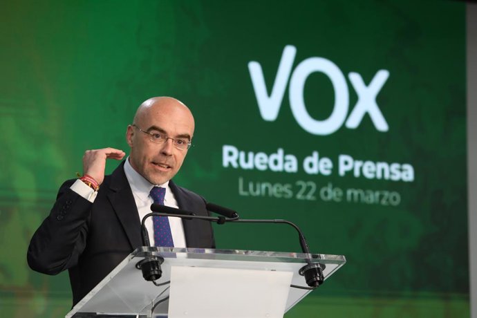 El vicepresidente primero del Comité de Acción Política y eurodiputado de Vox, Jorge Buxadé