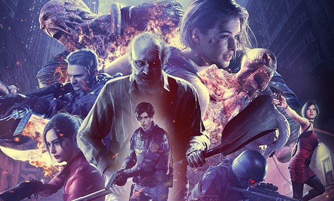 Cartel promocional de resident Evil Re:Verse