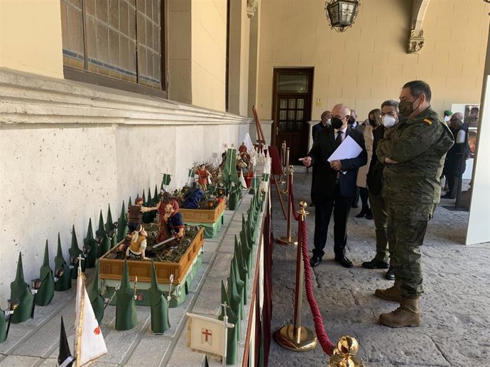 Exposición de la maqueta de la Procesión General del Viernes Santo de Valladolid en el Palacio Real.