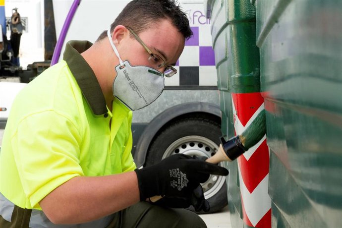 Participante en uno de los proyectos sociales