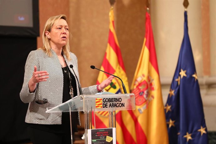Marta Gastón durante su intervención en la jornada 'La movilidad en el centro de desarrollo'.