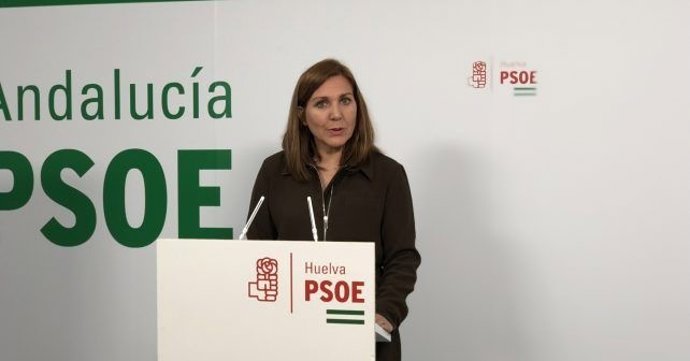 Archivo - La secretaria general del PSOE de Palos de la Frontera, Belén Castillo.