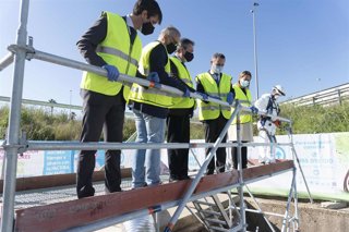 Visita al colector emisario del Puerto