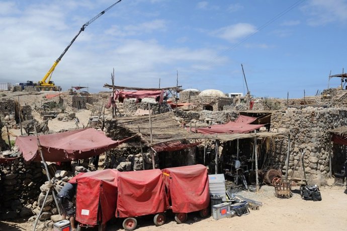 Archivo - Rodaje de 'Ira de Titanes' en Tenerife