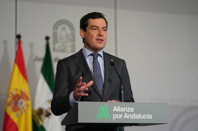 Juanma Moreno, en el Palacio de San Telmo 