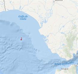 Punto donde fue localizado el velero a la deriva