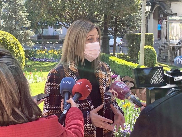 La coordinadora de Cs en C-LM, Carmen Picazo, en declaraciones a los medios