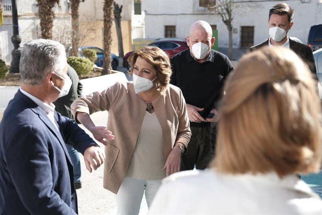 La secretaria general del PSOE-A, Susana Díaz, visita Escúzar (Granada)