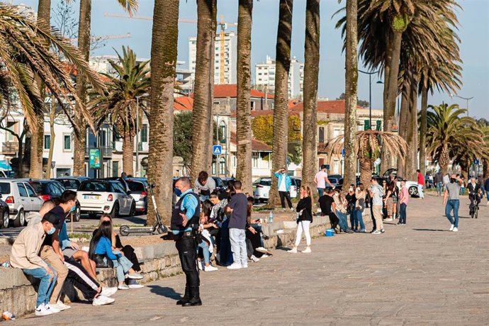 Vigilancia policial en Oporto