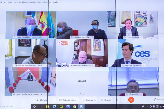 Reunión de la comisión provincial de seguimiento del acuerdo de concertación de Sevilla