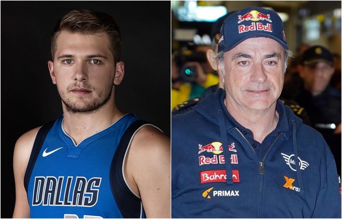 Luka Doncic y Carlos Sainz, socios de honor del Real Madrid