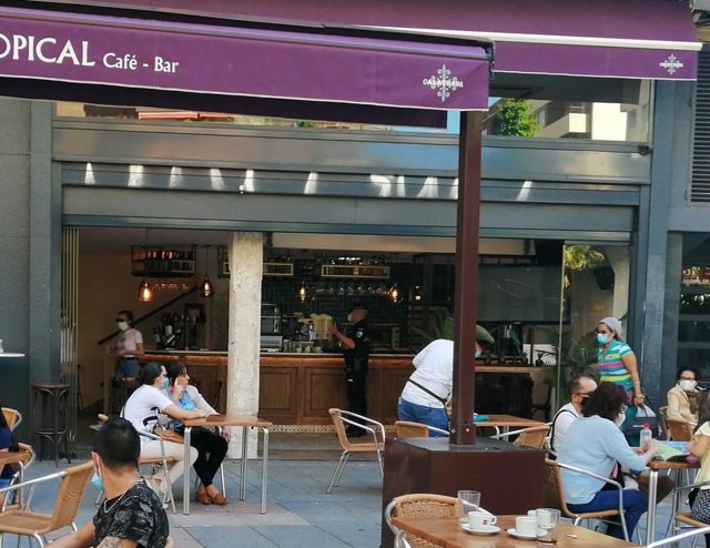 Archivo - Control de terrazas en Talavera